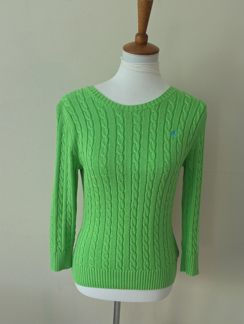 Lilly Pulitzer Green Cable Knit Women's Sweater